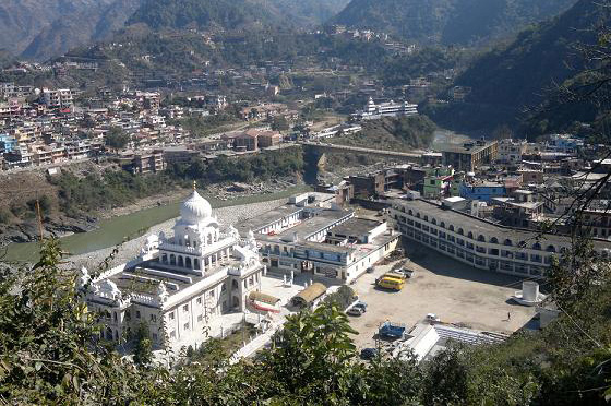 VIEW AT BANK OF RIVER SUTLEJ NEAR TATA-PANI, MANDI