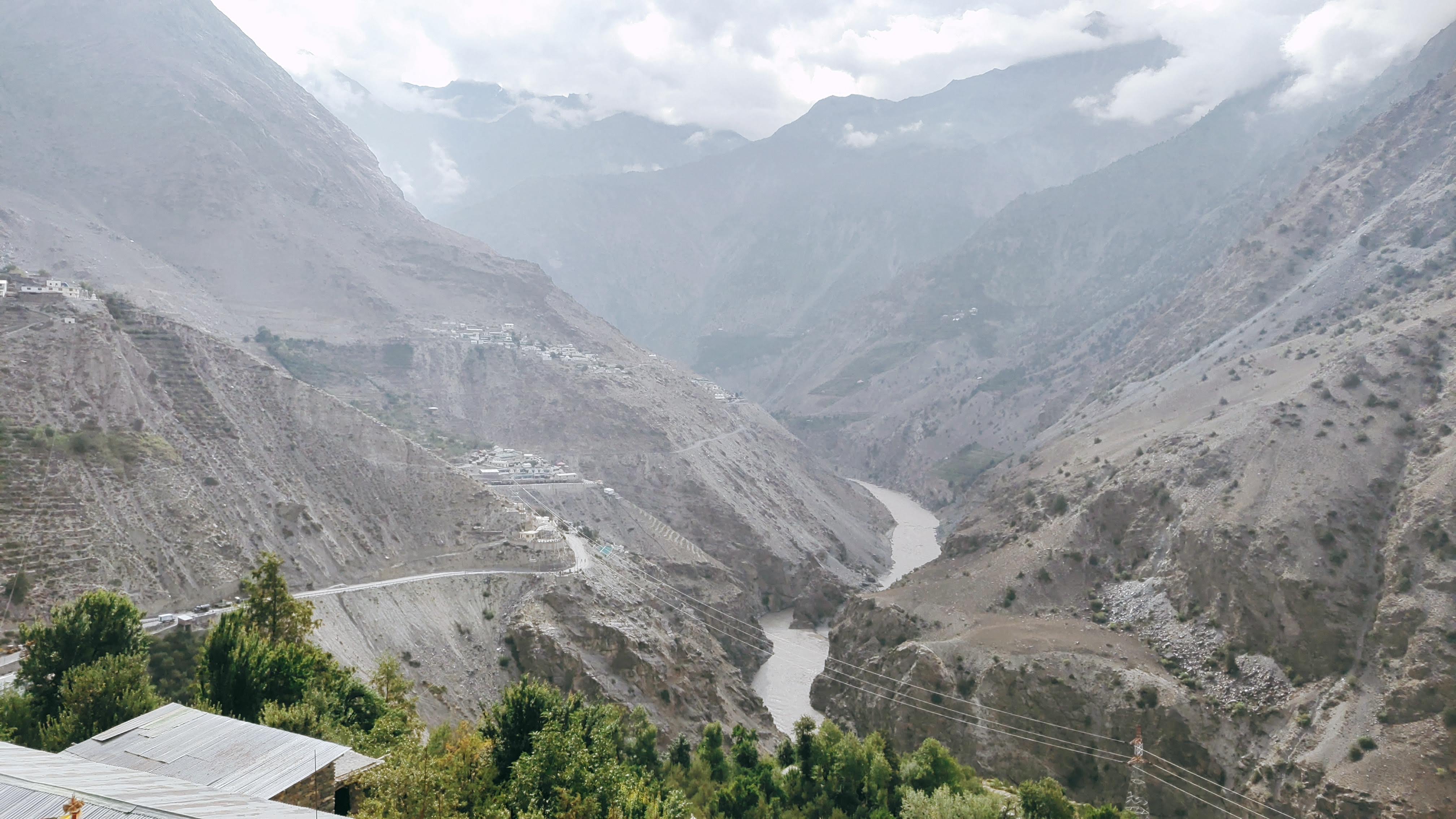 SUTLEJ RIVER FROM POOH, RECKONGPEO