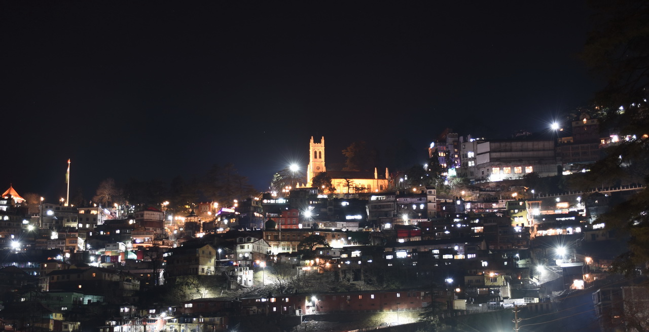 SHIMLA VIEW AT NIGHT