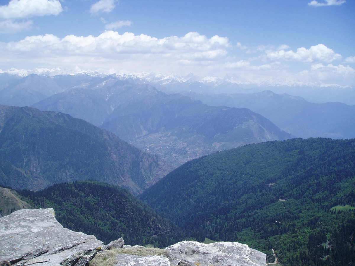 VIEW OF KWAR VILLAGE FROM CHANSHAL PASS, ROHRU