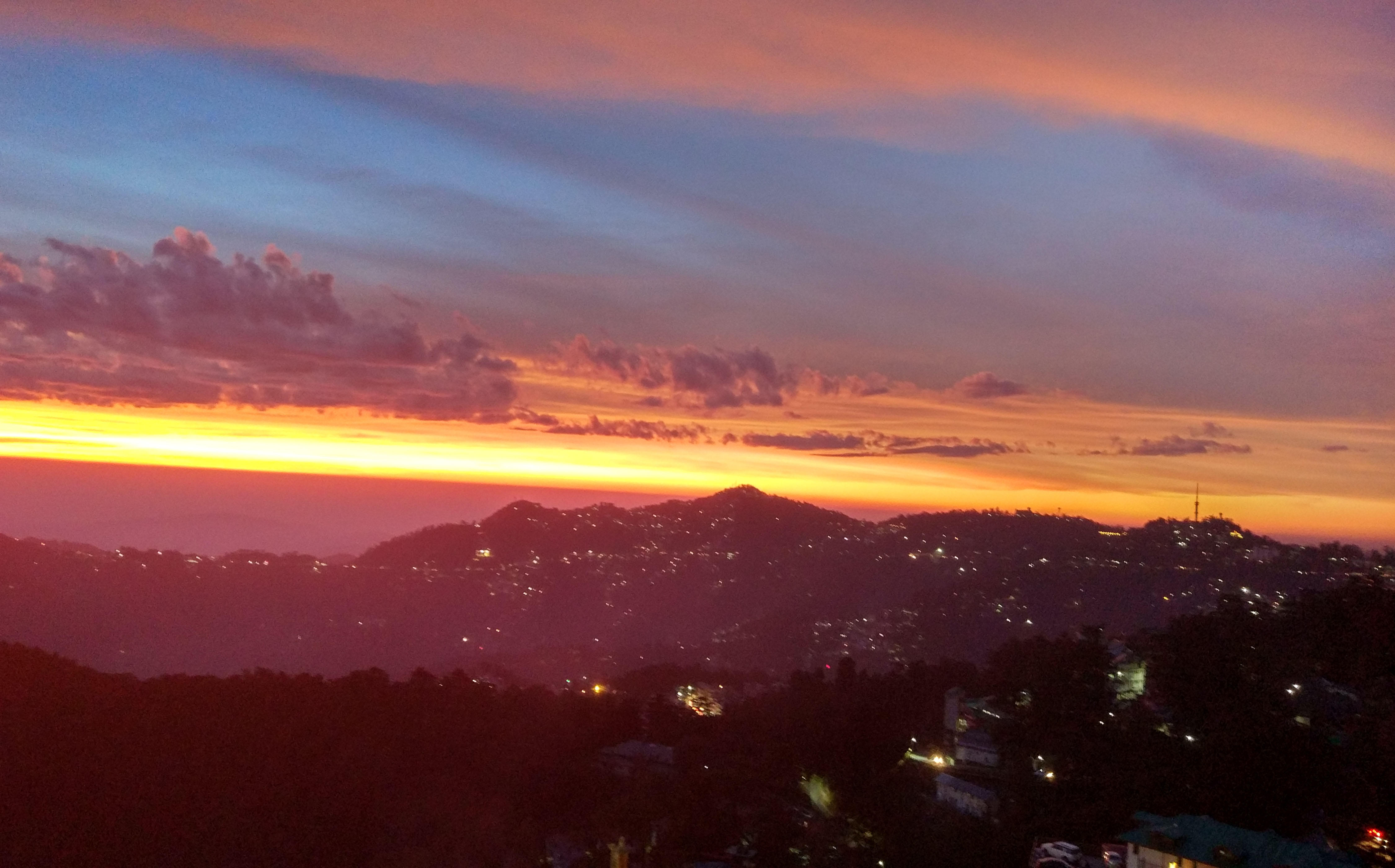 EVENING VIEW FROM SHIMLA