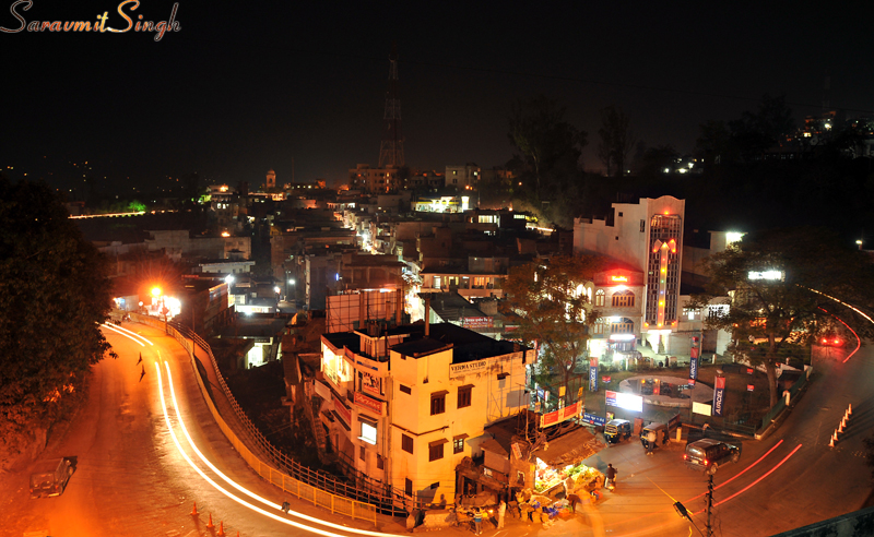 NIGHT SHOT OF BILASPUR TOWN