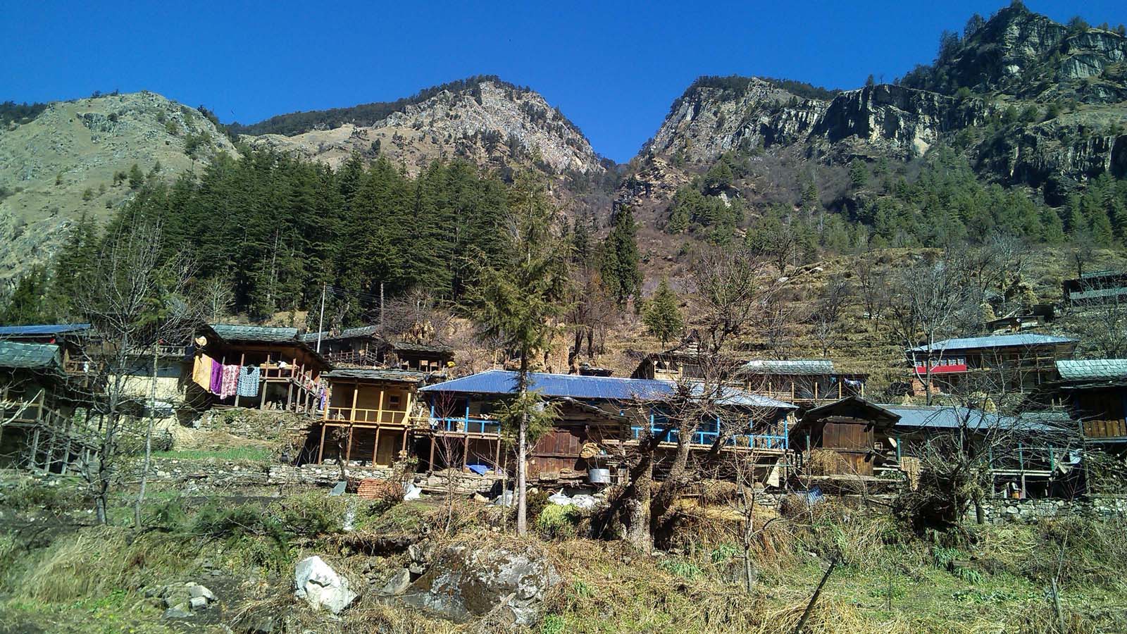 VIEW OF DARKALI VILLAGE IN THE LAP OF NATURE