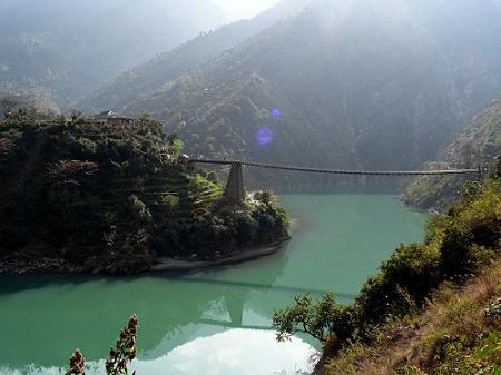 FOOT BRIDGE AT HANOGI VILLAGE, MANDI