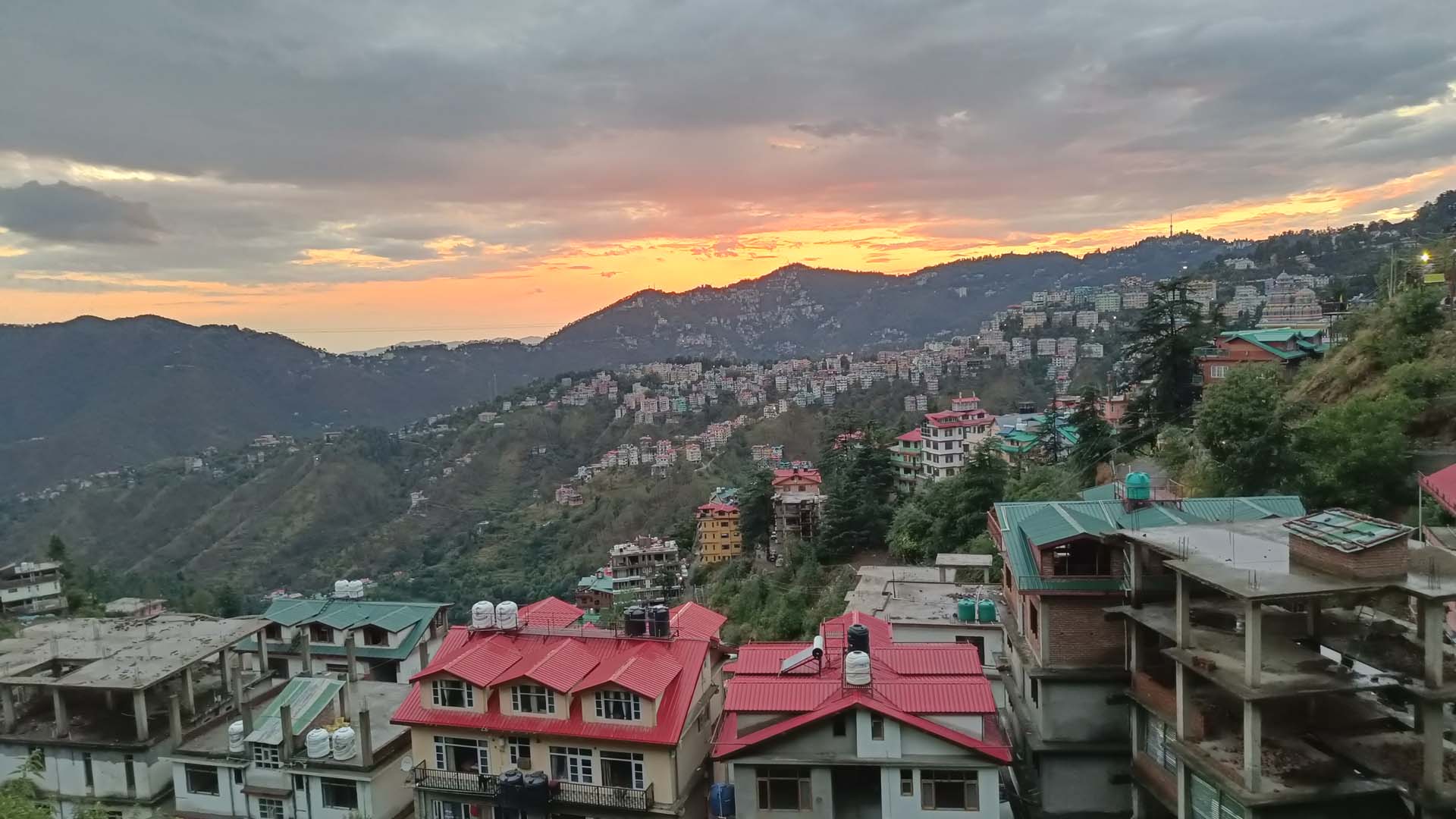 EVENING VIEW OF SHIMLA
