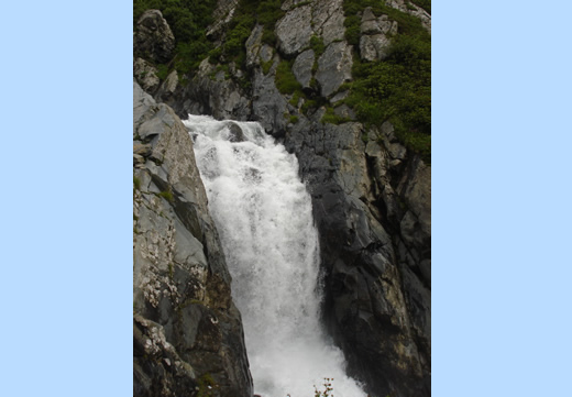 WATER FALL ON THE WAY TO MANI MAHESH, BHARMAUR, CHAMBA