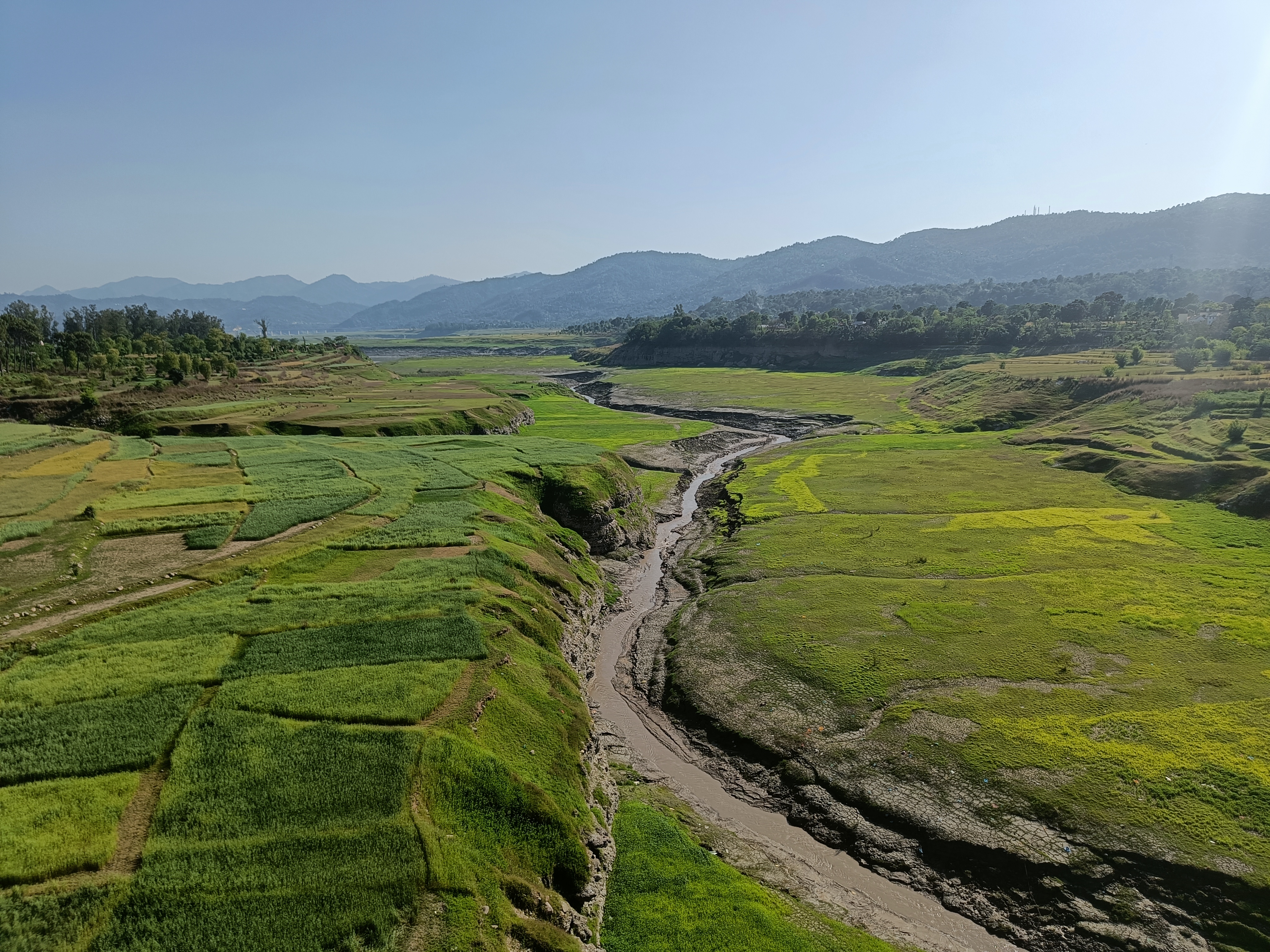 Gobind Sagar Lake during Spring Season