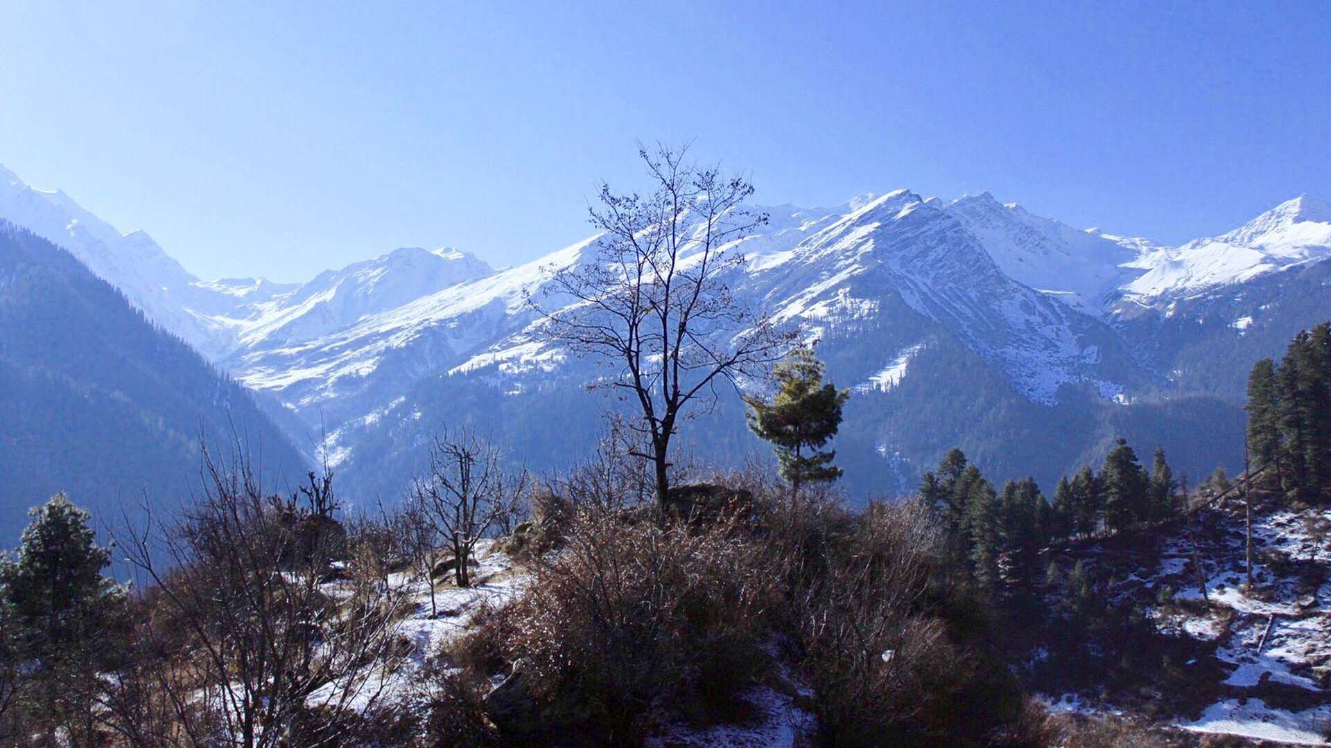 Winter view from tosh Village