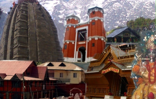 A BEAUTIFUL VIEW OF SNOWFALL AND TRADITIONAL ARCHITECTURE OF HP